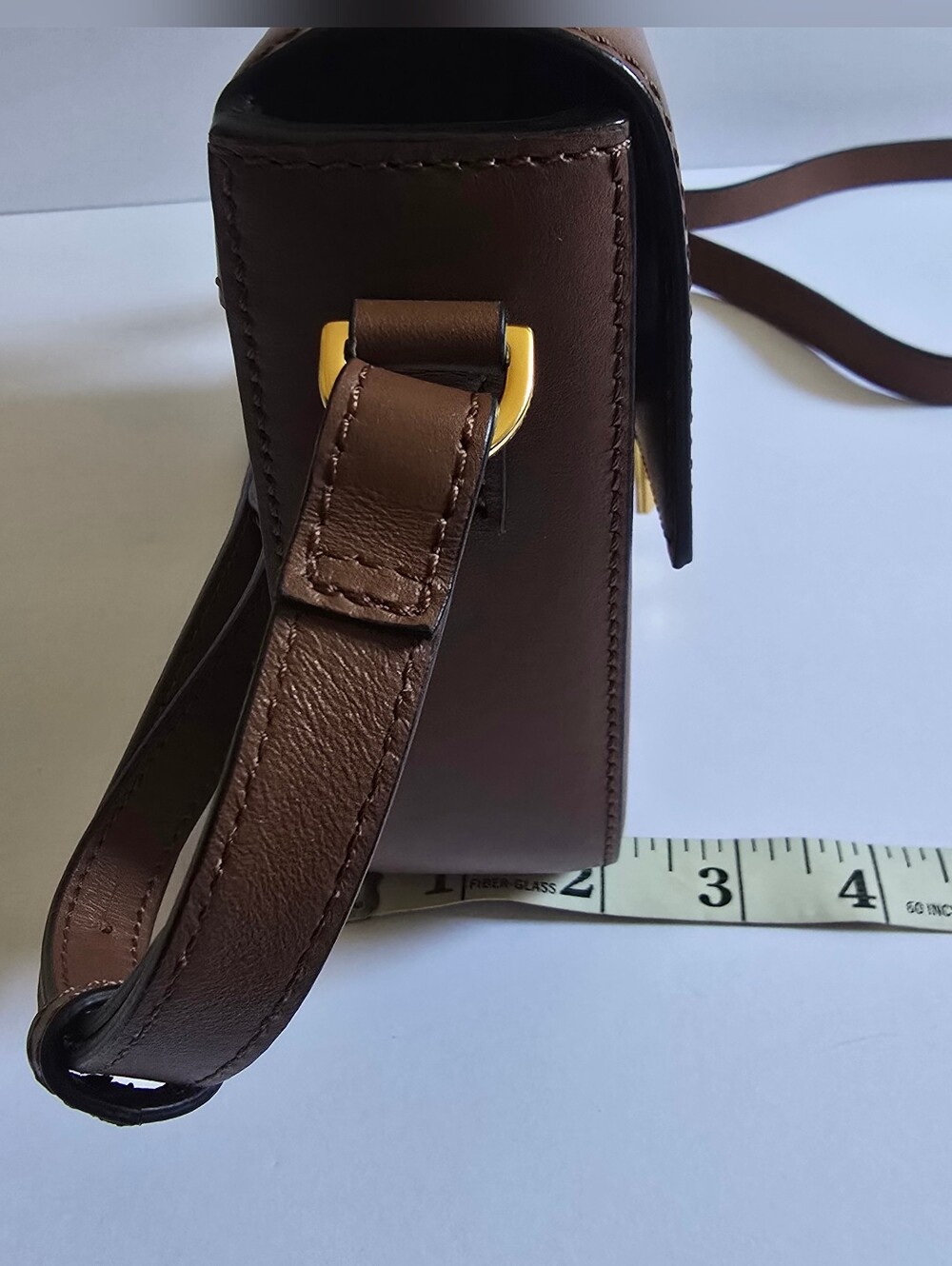 DeMellier  Small Vancouver Leather Crossbody Bag Tan - Picture 11 of 11